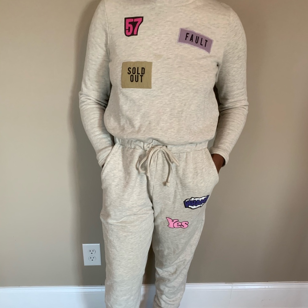 ASOS Patched Sweatsuit (One Piece)